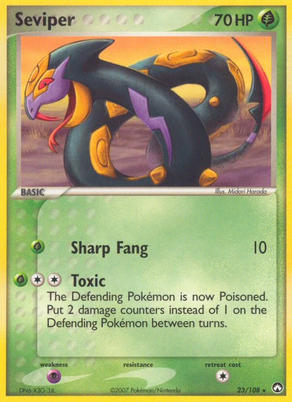 Seviper 23/108, Power Keepers Pokémon card