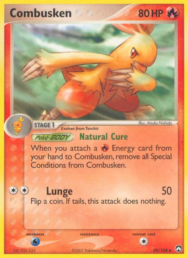 Combusken 29/108, Power Keepers Pokémon card