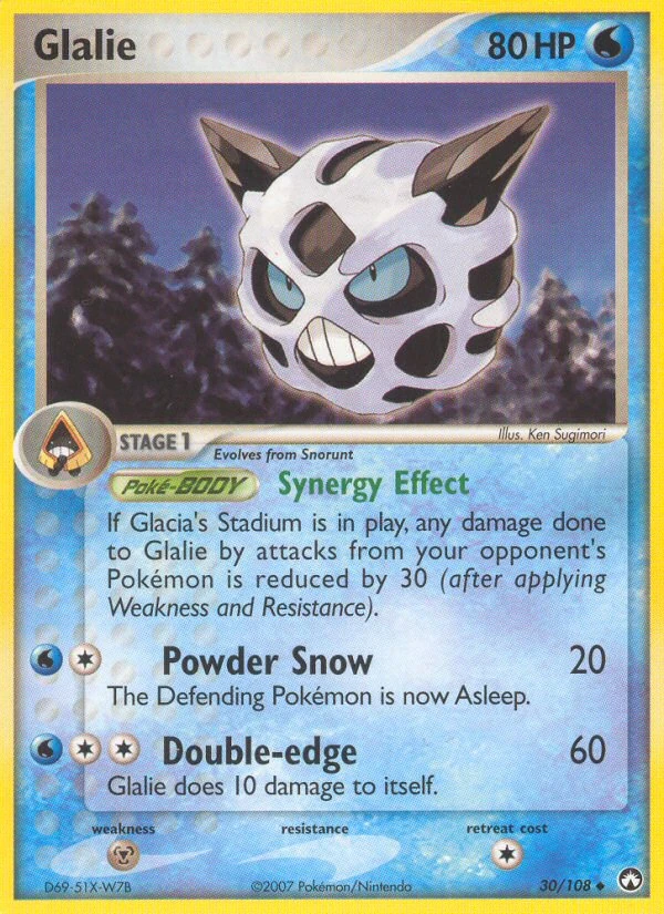 Glalie 30/108, Power Keepers Pokémon card