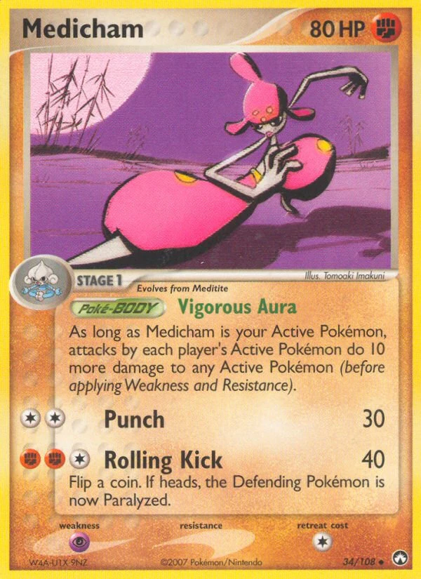 Medicham 34/108, Power Keepers Pokémon card