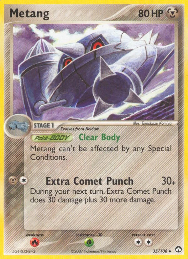 Metang 35/108, Power Keepers Pokémon card