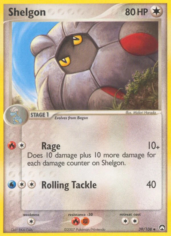 Shelgon 39/108, Power Keepers Pokémon card