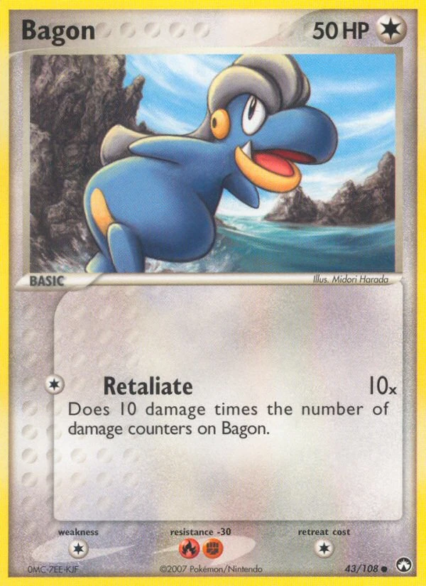 Bagon 43/108, Power Keepers Pokémon card