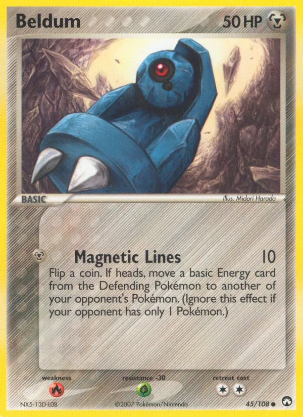 Beldum 45/108, Power Keepers Pokémon card