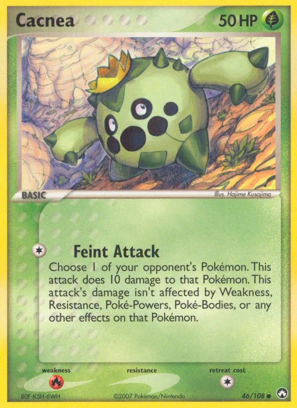 Cacnea 46/108, Power Keepers Pokémon card