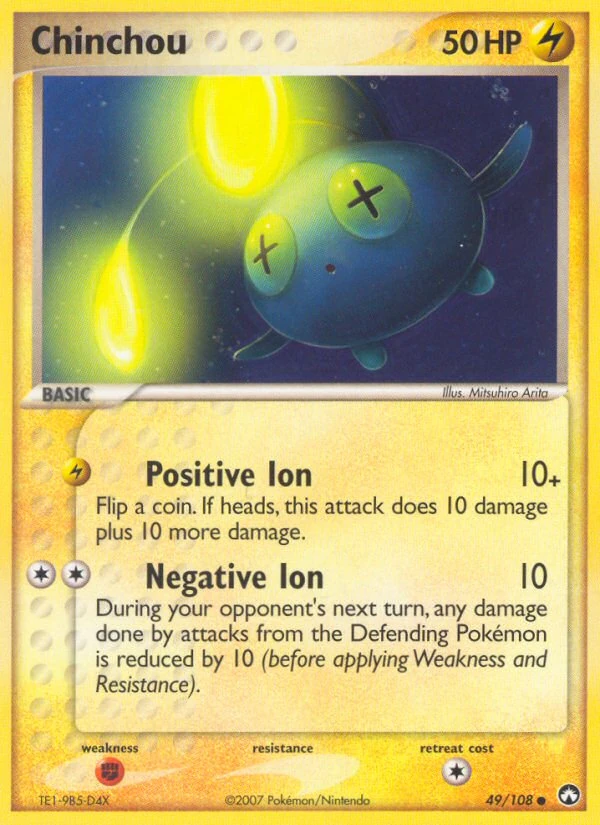 Chinchou 49/108, Power Keepers Pokémon card