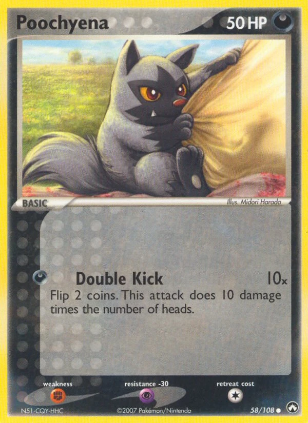 Poochyena 58/108, Power Keepers Pokémon card