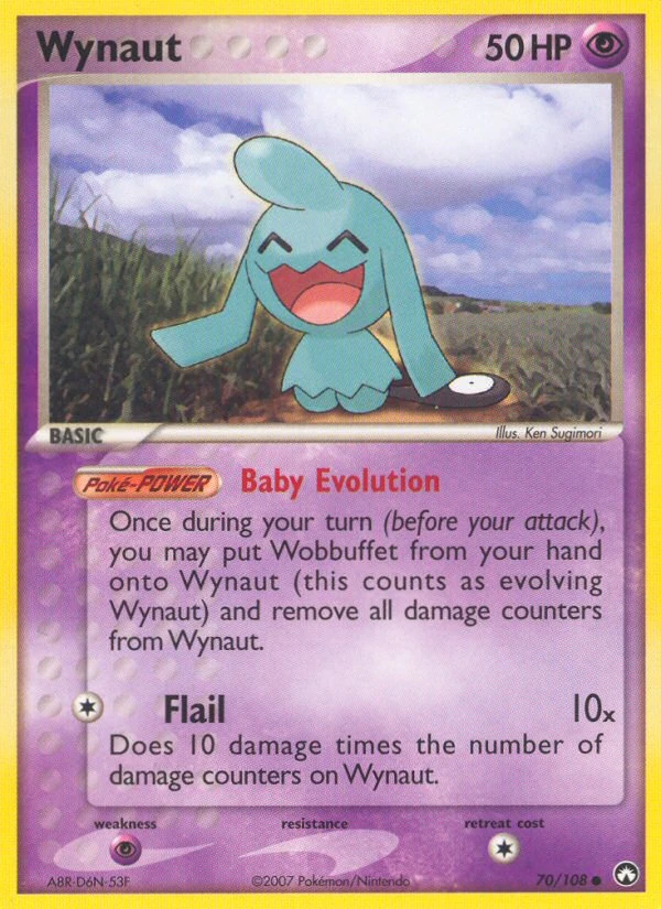 Wynaut 70/108, Power Keepers Pokémon card