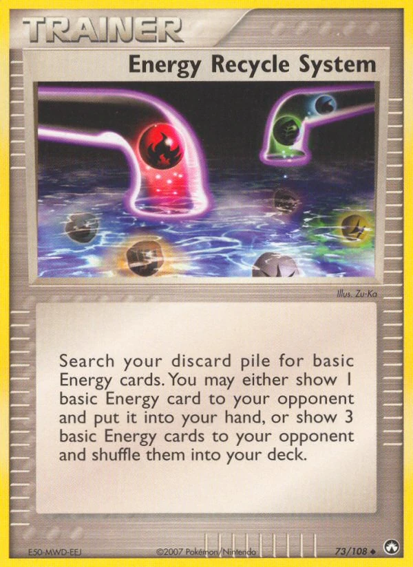 Energy Recycle System 73/108, Power Keepers Pokémon card