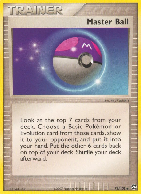 Master Ball 78/108, Power Keepers Pokémon card