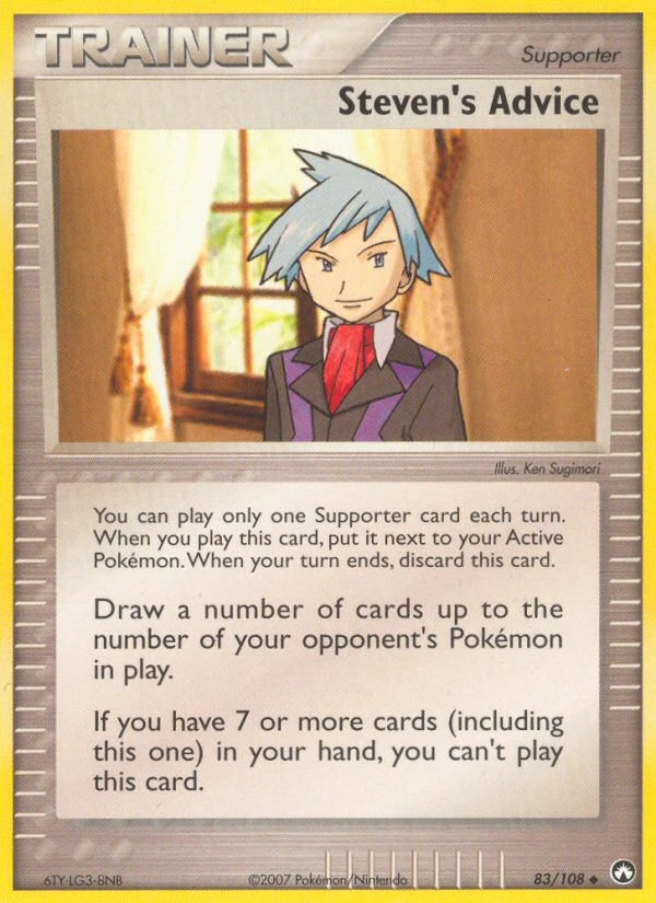 Steven's Advice 83/108, Power Keepers Pokémon card