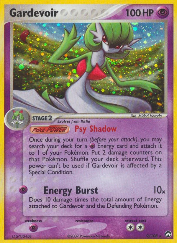 Gardevoir 9/108, Power Keepers Pokémon card
