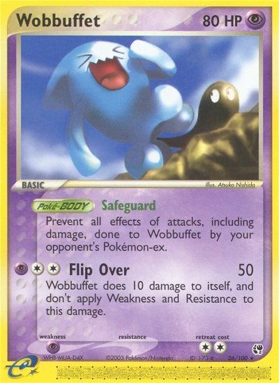 Wobbuffet 26/100, Sandstorm Pokémon card