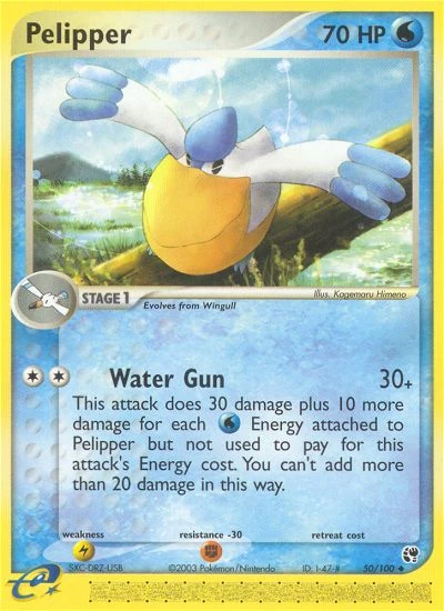 Pelipper 50/100, Sandstorm Pokémon card