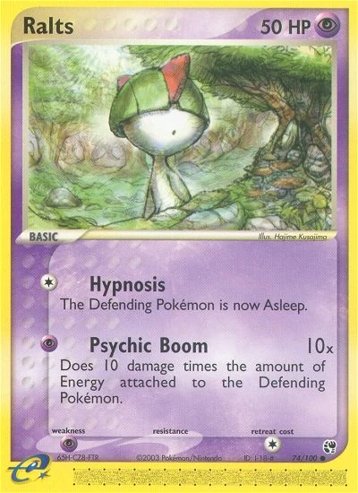Ralts 74/100, Sandstorm Pokémon card