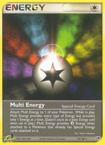 Multi Energy 93/100, Sandstorm Pokémon card