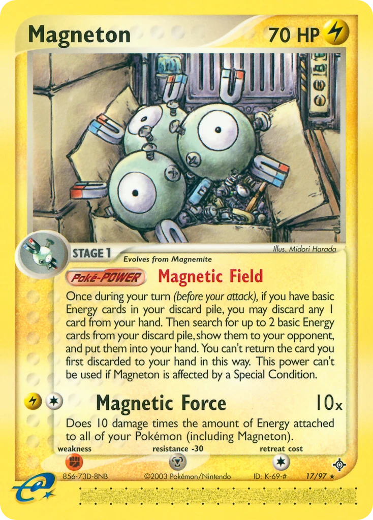 Magneton 17/97, Dragon Pokémon card