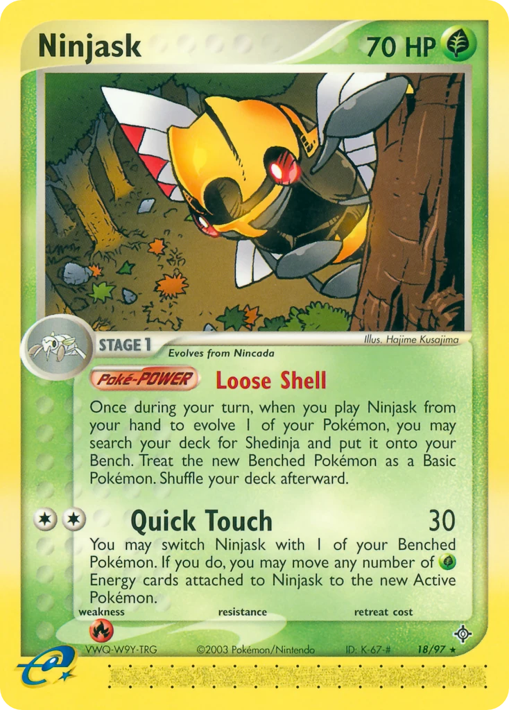Ninjask 18/97, Dragon Pokémon card