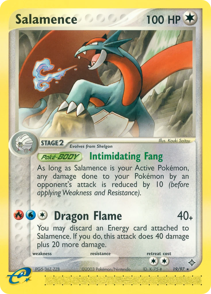 Salamence 19/97, Dragon Pokémon card