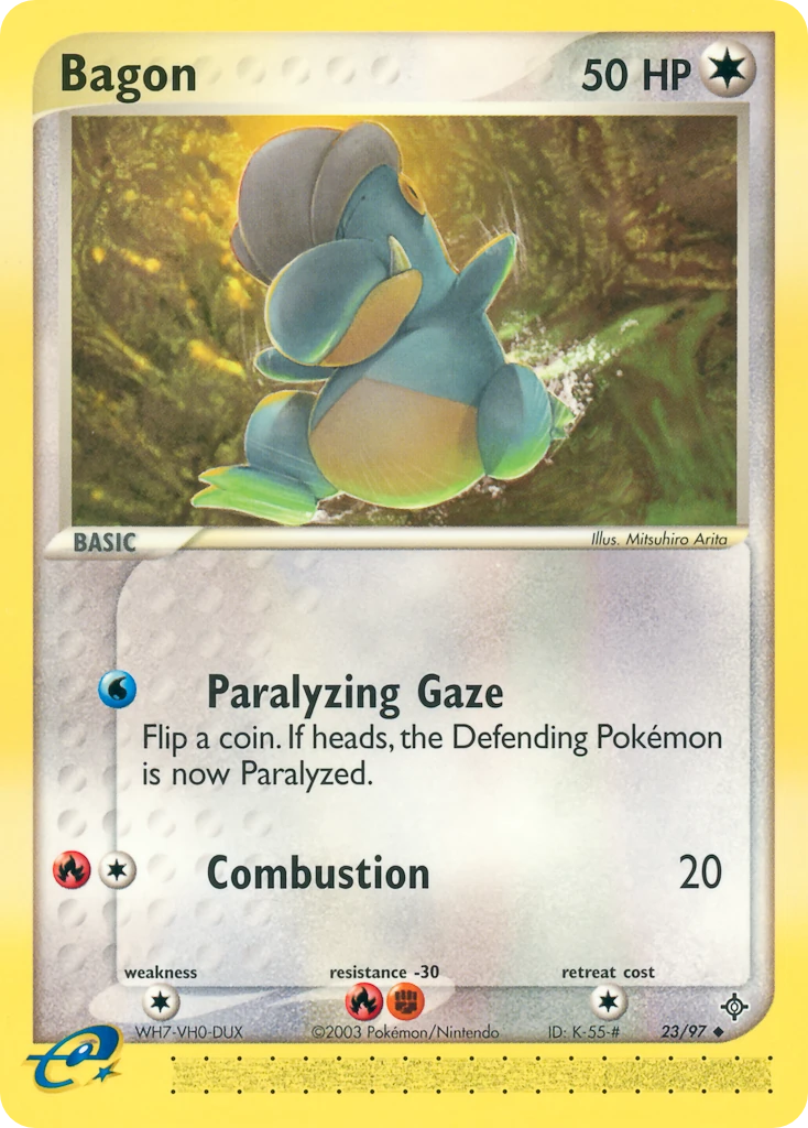 Bagon 23/97, Dragon Pokémon card