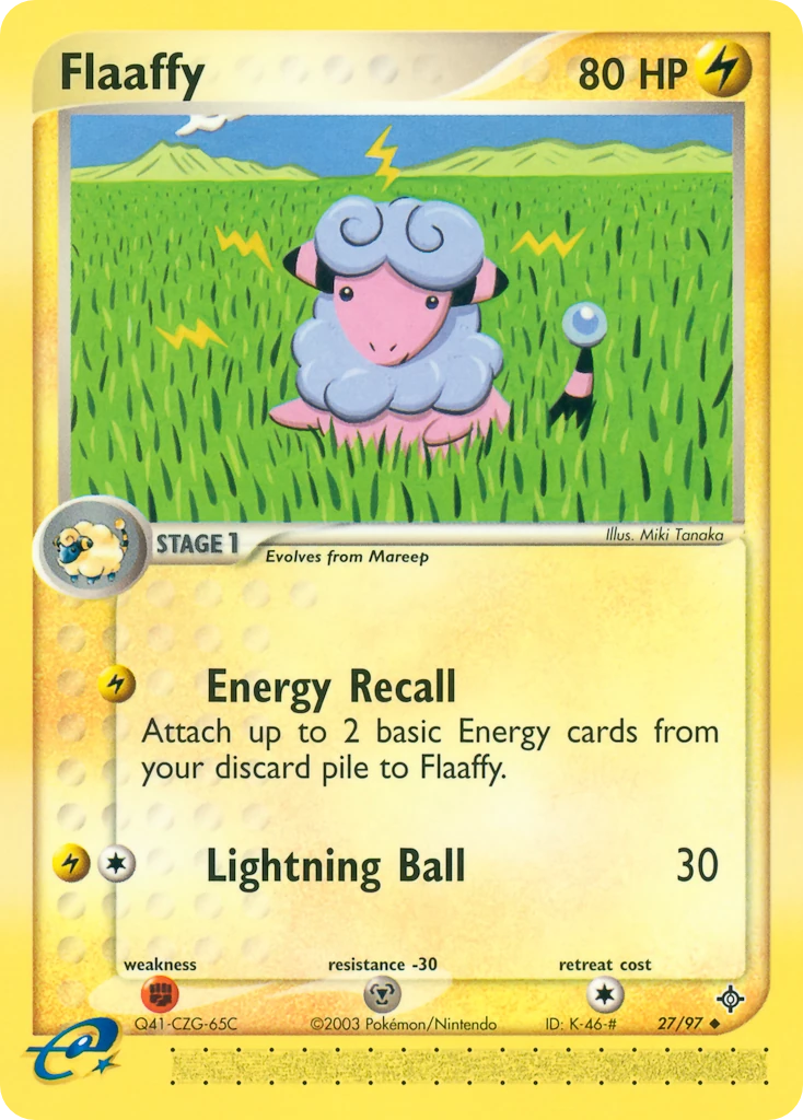 Flaaffy 27/97, Dragon Pokémon card