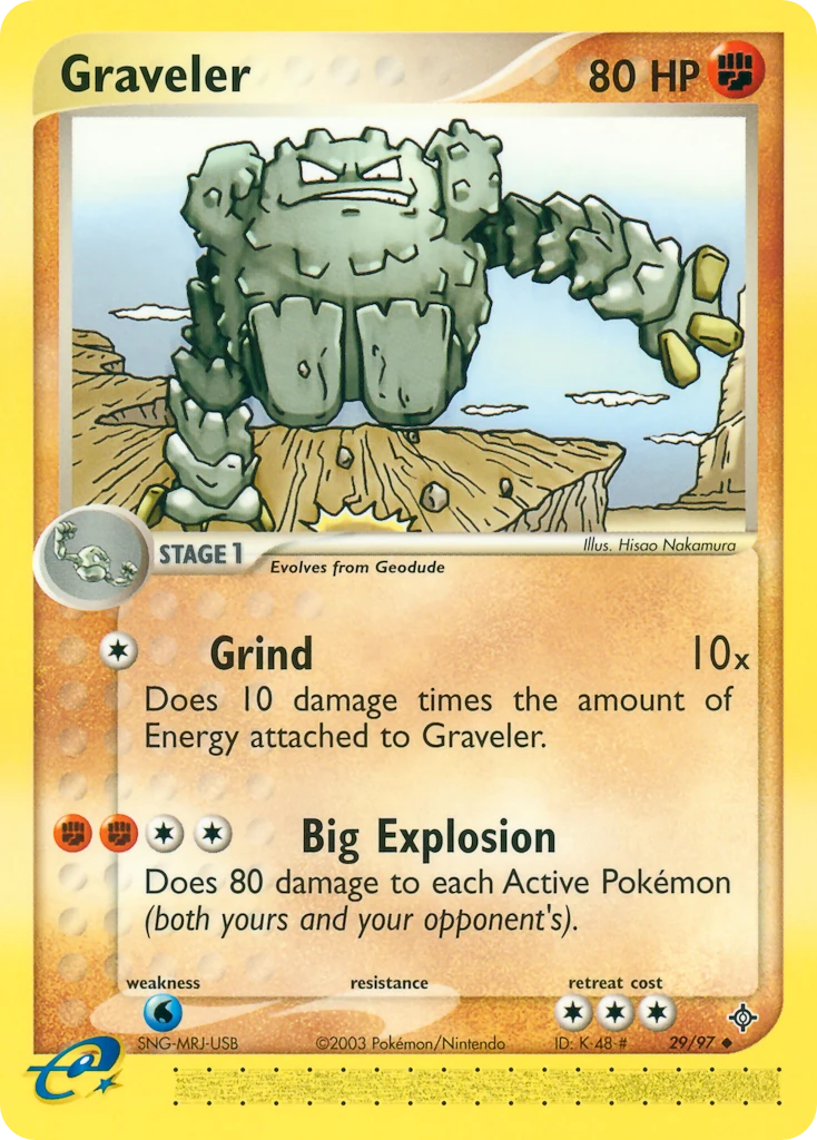 Graveler 29/97, Dragon Pokémon card