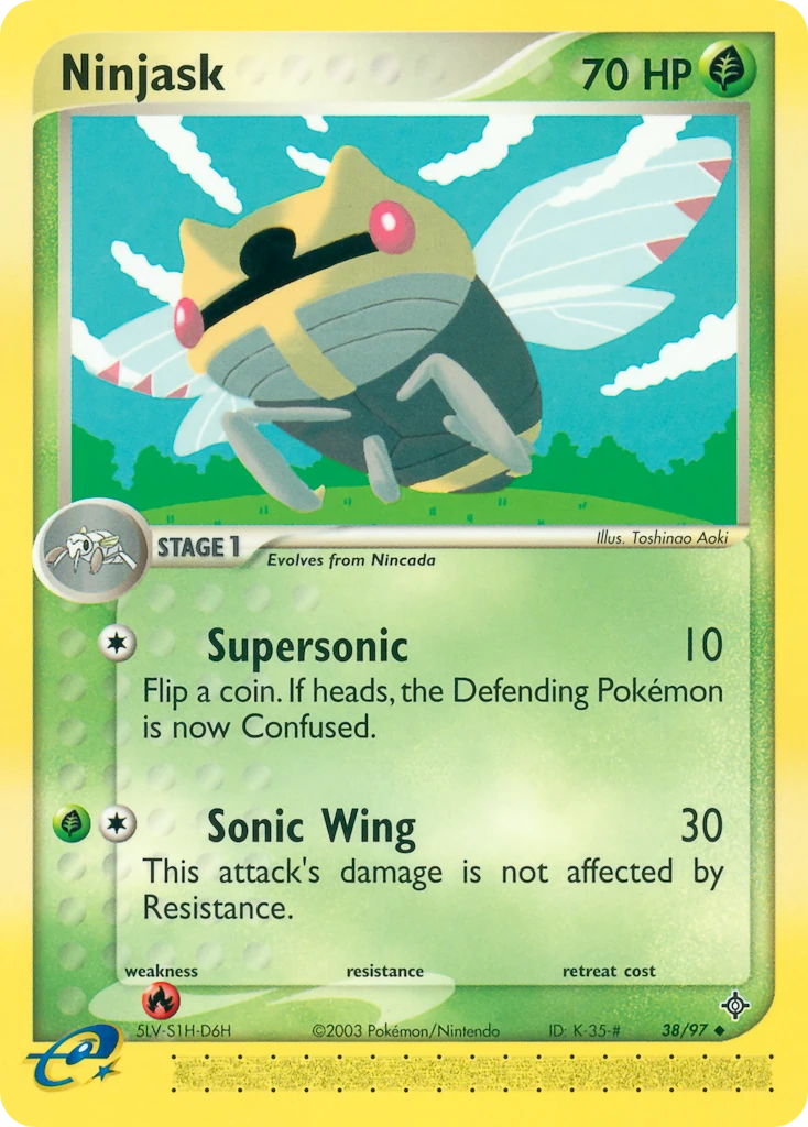 Ninjask 38/97, Dragon Pokémon card