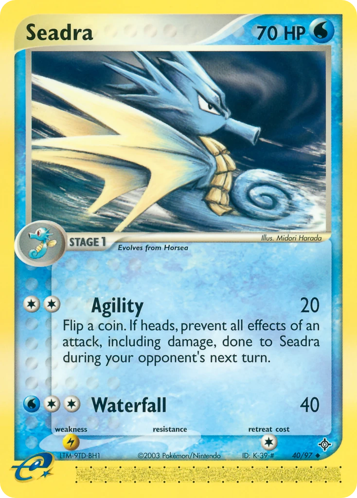 Seadra 40/97, Dragon Pokémon card