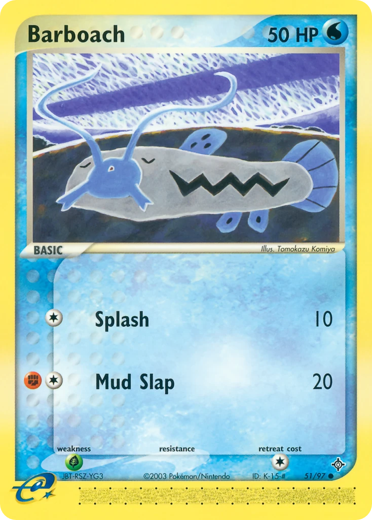 Barboach 51/97, Dragon Pokémon card