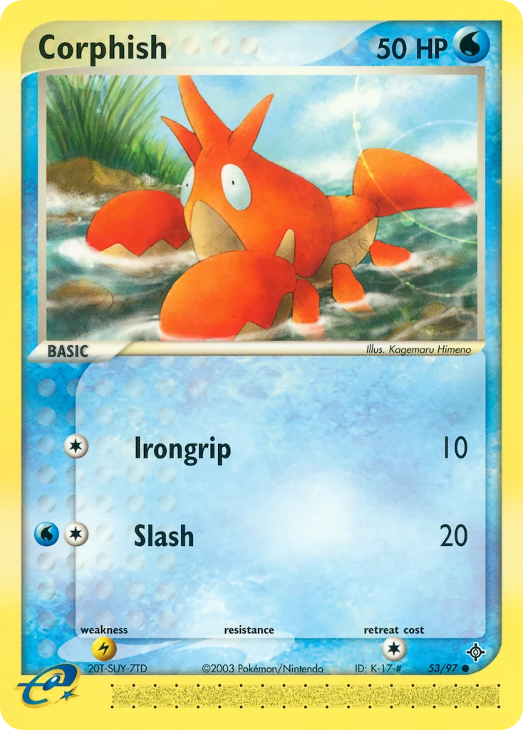 Corphish 53/97, Dragon Pokémon card