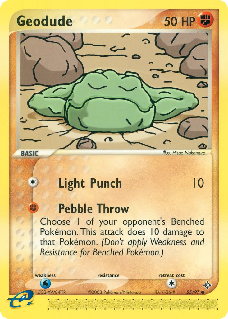 Geodude 55/97, Dragon Pokémon card