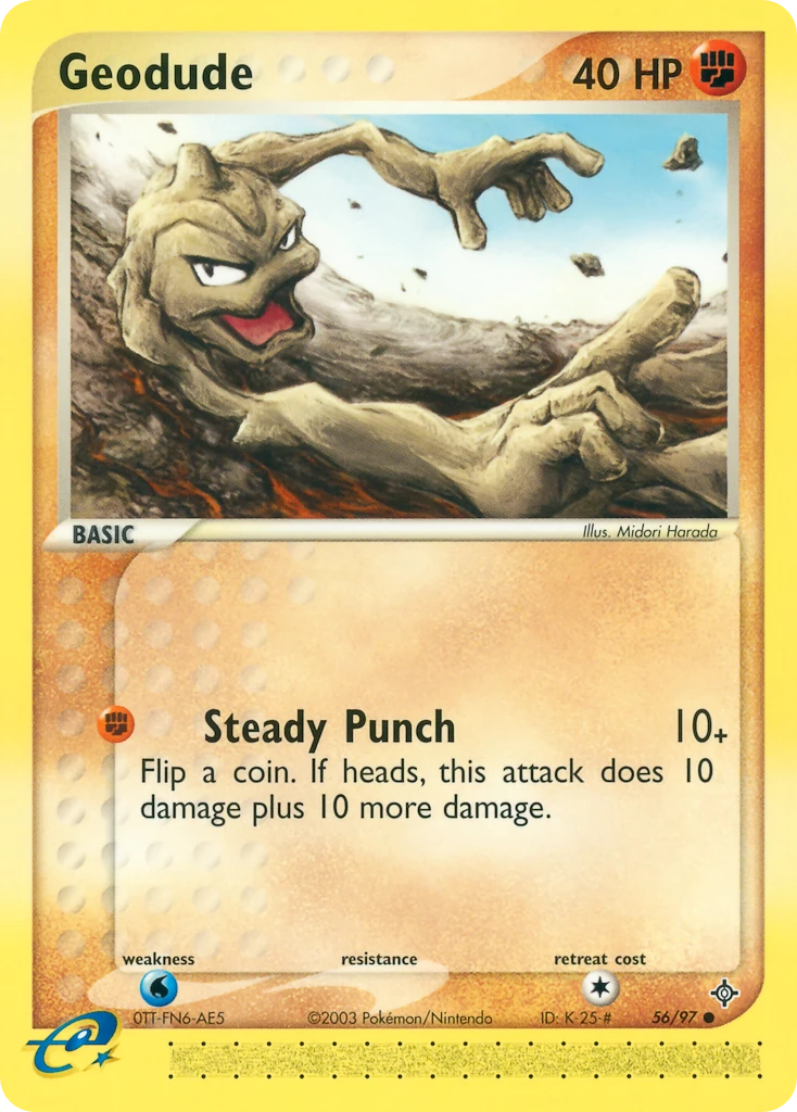 Geodude 56/97, Dragon Pokémon card