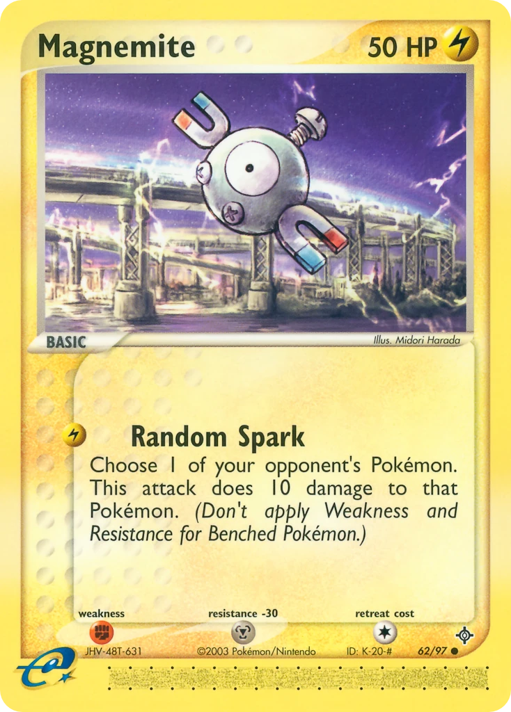 Magnemite 62/97, Dragon Pokémon card