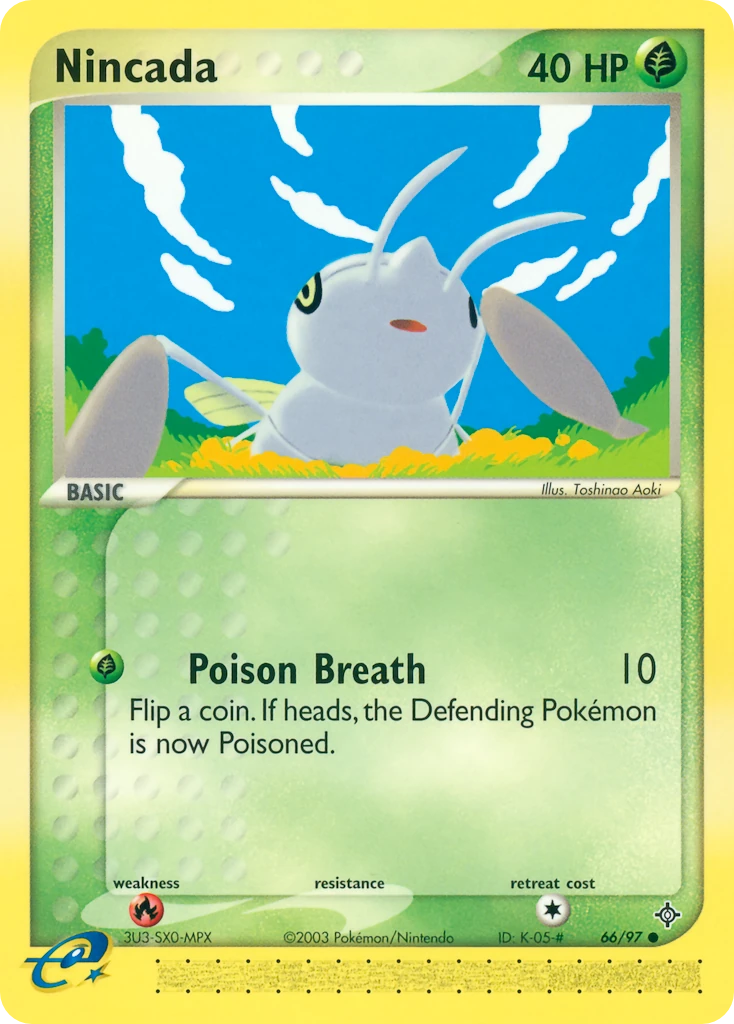 Nincada 66/97, Dragon Pokémon card