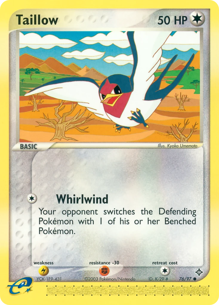 Taillow 76/97, Dragon Pokémon card