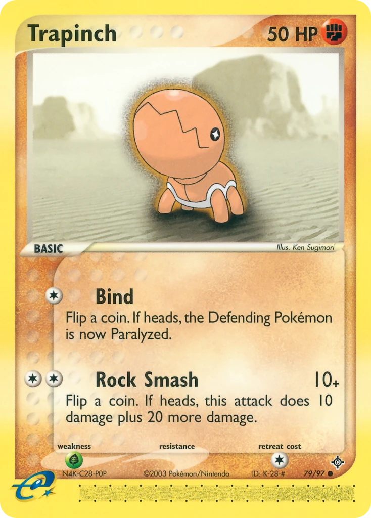 Trapinch 79/97, Dragon Pokémon card