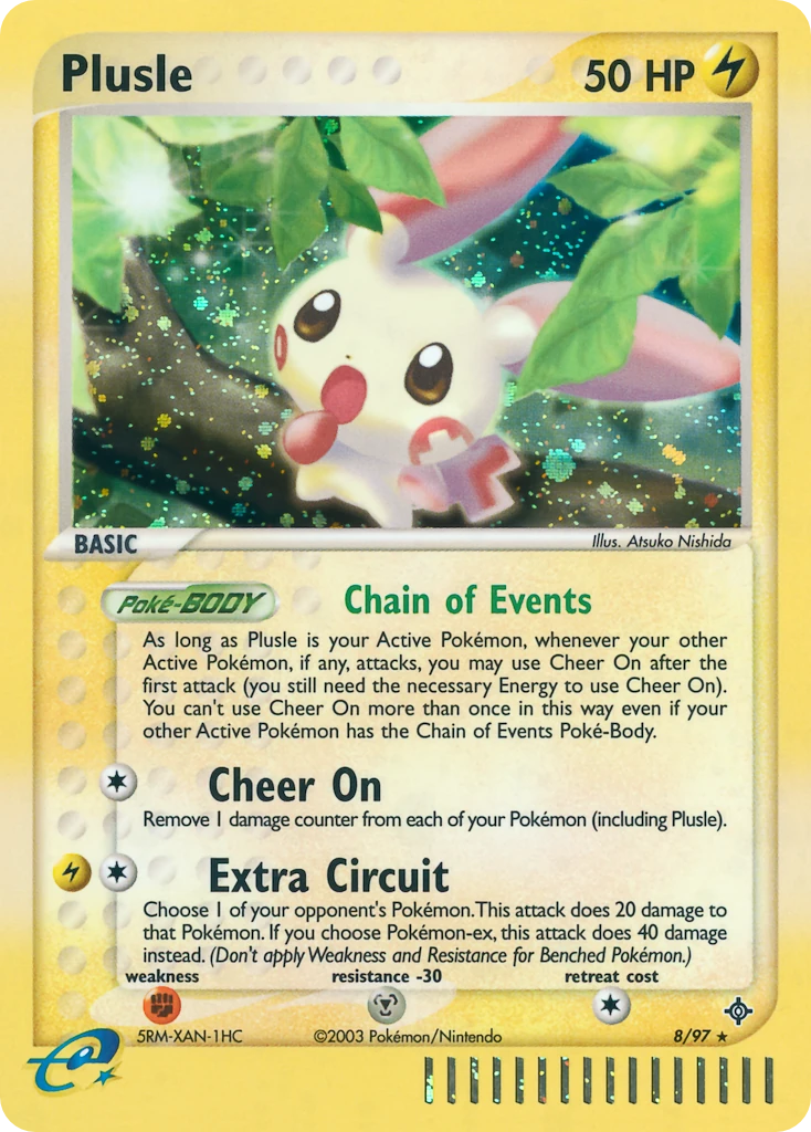Plusle 8/97, Dragon Pokémon card