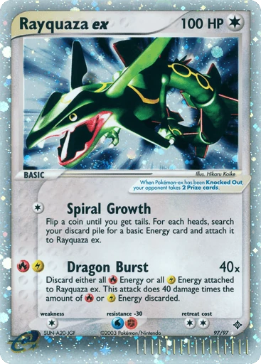 Rayquaza ex 97/97 from Dragon