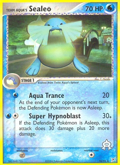 Team Aqua's Sealeo 16/95, Team Magma vs Team Aqua Pokémon card