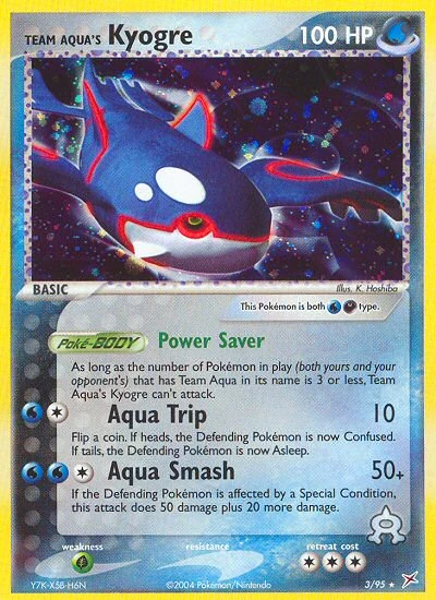 Team Aqua's Kyogre 3/95, Team Magma vs Team Aqua Pokémon card