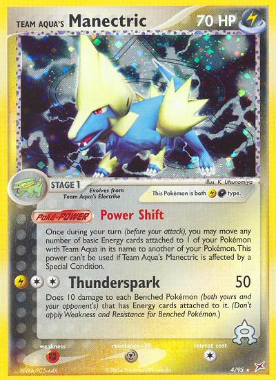 Team Aqua's Manectric 4/95, Team Magma vs Team Aqua Pokémon card