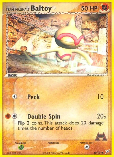 Team Magma's Baltoy 60/95, Team Magma vs Team Aqua Pokémon card