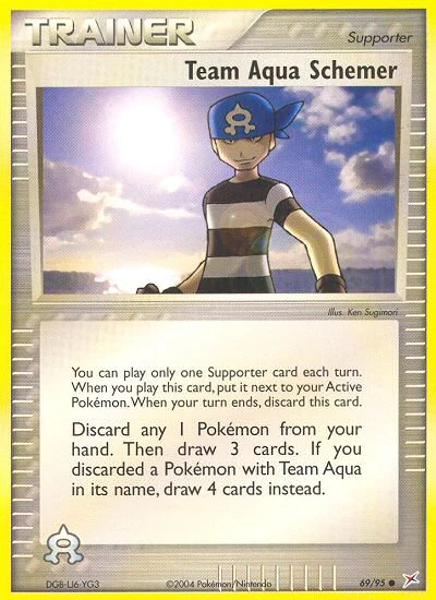 Team Aqua Schemer 69/95, Team Magma vs Team Aqua Pokémon card