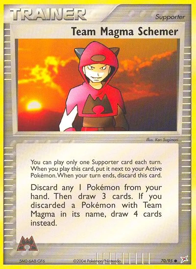 Team Magma Schemer 70/95, Team Magma vs Team Aqua Pokémon card