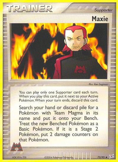 Maxie 73/95, Team Magma vs Team Aqua Pokémon card