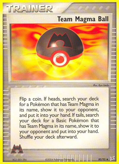 Team Magma Ball 80/95, Team Magma vs Team Aqua Pokémon card
