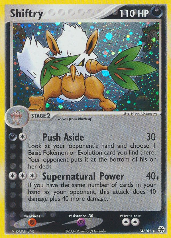 Shiftry 14/101, Hidden Legends Pokémon card