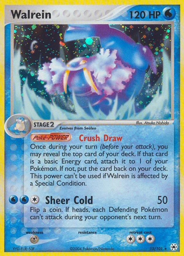 Walrein 15/101, Hidden Legends Pokémon card