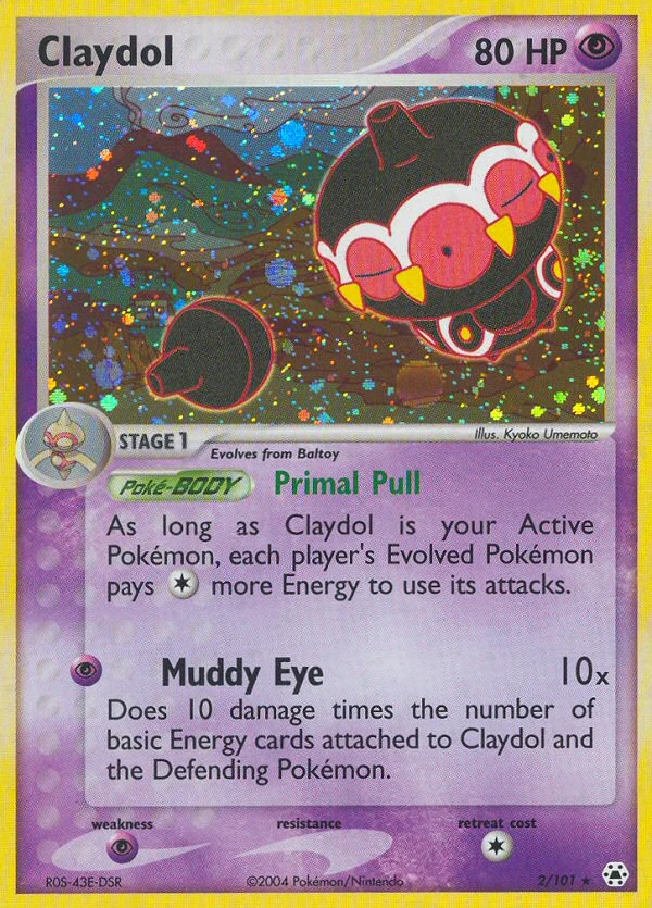 Claydol 2/101, Hidden Legends Pokémon card
