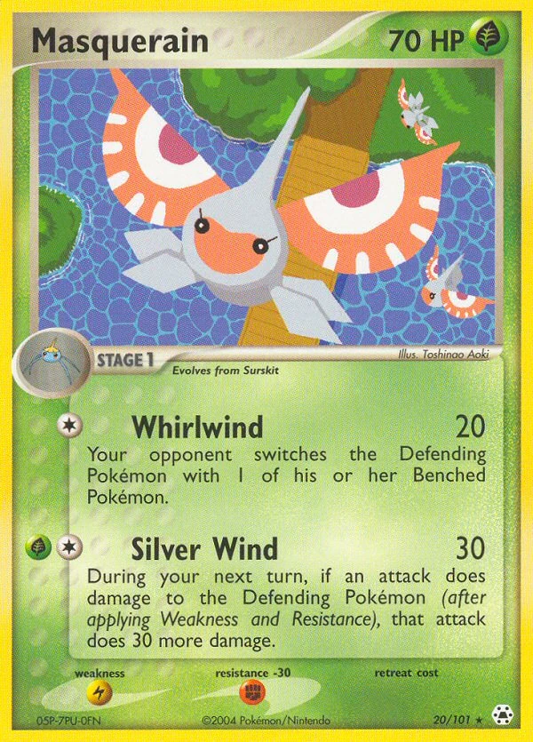 Masquerain 20/101, Hidden Legends Pokémon card